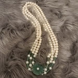 Pearl and Jade Necklace